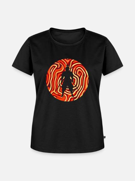 Ninja Samurai Schwert - Frauen Premium Bio T-Shirt - Schwarz