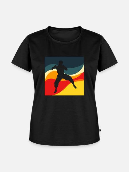 Kickboxing Kampfkunst Training - Frauen Premium Bio T-Shirt - Schwarz