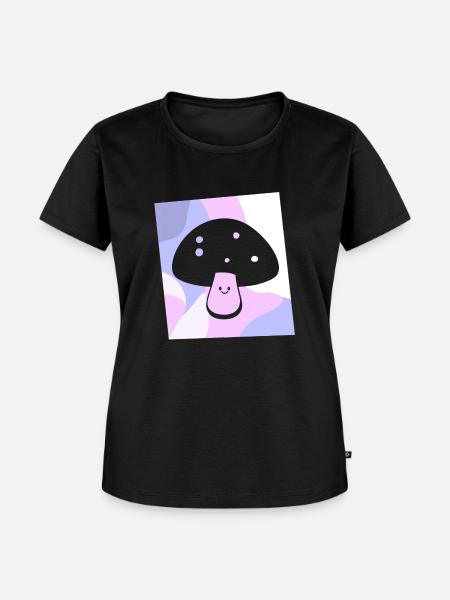 Vegetarisch Essbar Spore - Frauen Premium Bio T-Shirt - Schwarz