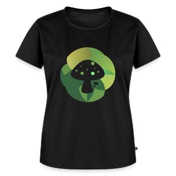 Champignons Éponges Vénéneuses - T-shirt Premium bio Femme - noir - Devant - Selfina (174cm)