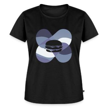 Burger Grilling Frieze - Women's Premium Organic T-shirt - black - Front - Selfina (174cm)