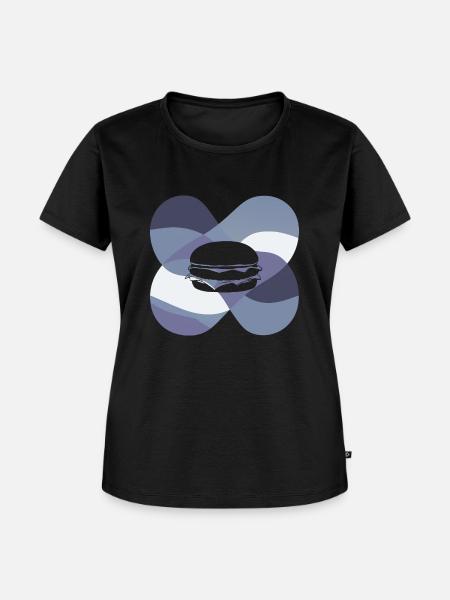Burger Grillen Fries - Frauen Premium Bio T-Shirt - Schwarz