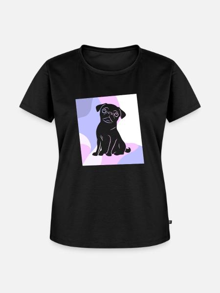 Mops Koeter Bulldogge - Frauen Premium Bio T-Shirt - Schwarz