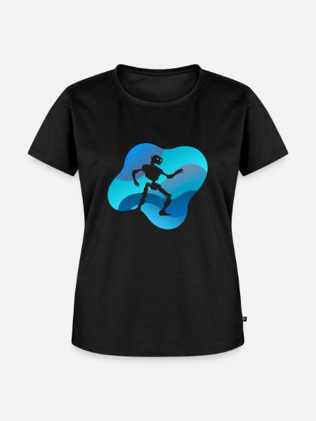 Cyborg Roboter - Frauen Premium Bio T-Shirt - Schwarz