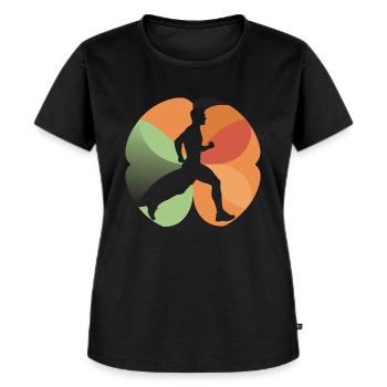 Bodybuilding Gesundheit - Frauen Premium Bio T-Shirt - Schwarz - Vorne - Selfina (174cm)