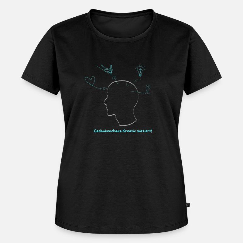 Chaos of Thoughts – Creatively Sorted - Women's Premium Organic T-shirt - black