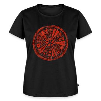 Igel - Frauen Premium Bio T-Shirt - Schwarz - Vorne - Selfina (174cm)