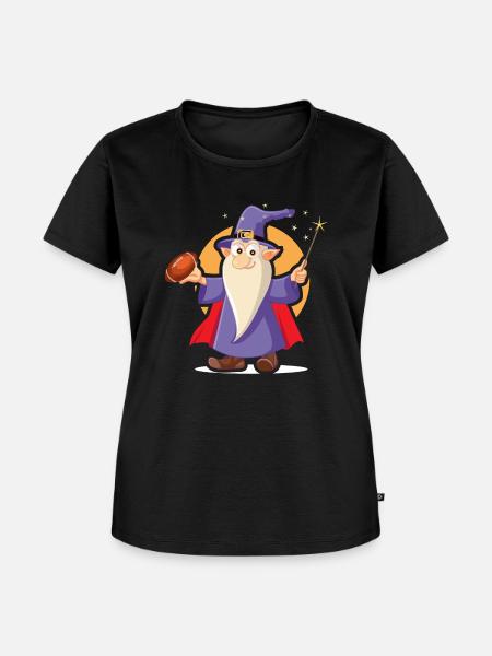 Zauberer - Frauen Premium Bio T-Shirt - Schwarz
