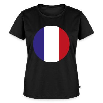 drapeau france - T-shirt Premium bio Femme - noir - Devant - Selfina (174cm)