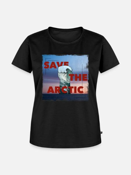 Save The Arctic - Frauen Premium Bio T-Shirt - Schwarz