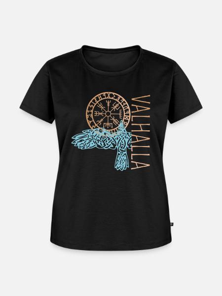 Valhalla - Frauen Premium Bio T-Shirt - Schwarz