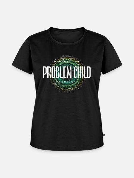 Problem Child - Frauen Premium Bio T-Shirt - Schwarz