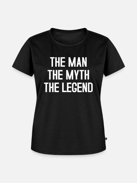 Man Myth Legend - Frauen Premium Bio T-Shirt - Schwarz