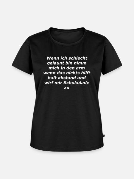 Witziger spruch - Frauen Premium Bio T-Shirt - Schwarz