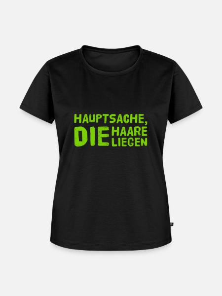 die Frisur ist alles - Frauen Premium Bio T-Shirt - Schwarz
