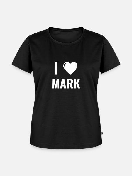 Ich liebe Mark Fanshirt - Frauen Premium Bio T-Shirt - Schwarz