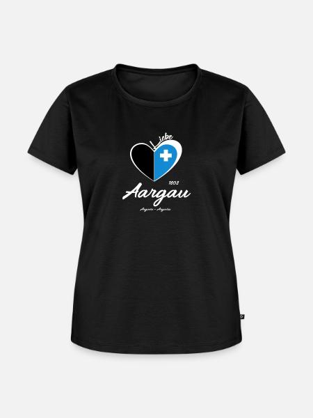 Aargau - Frauen Premium Bio T-Shirt - Schwarz