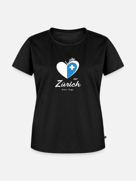 Zurich - Frauen Premium Bio T-Shirt - Schwarz