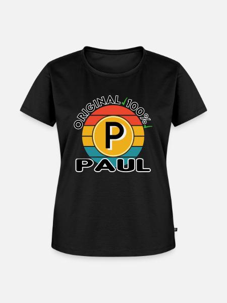 Paul - Frauen Premium Bio T-Shirt - Schwarz