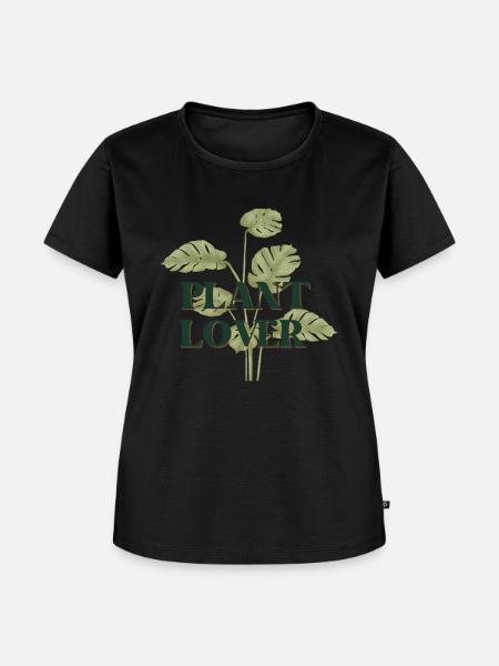 Plantlover - Frauen Premium Bio T-Shirt - Schwarz