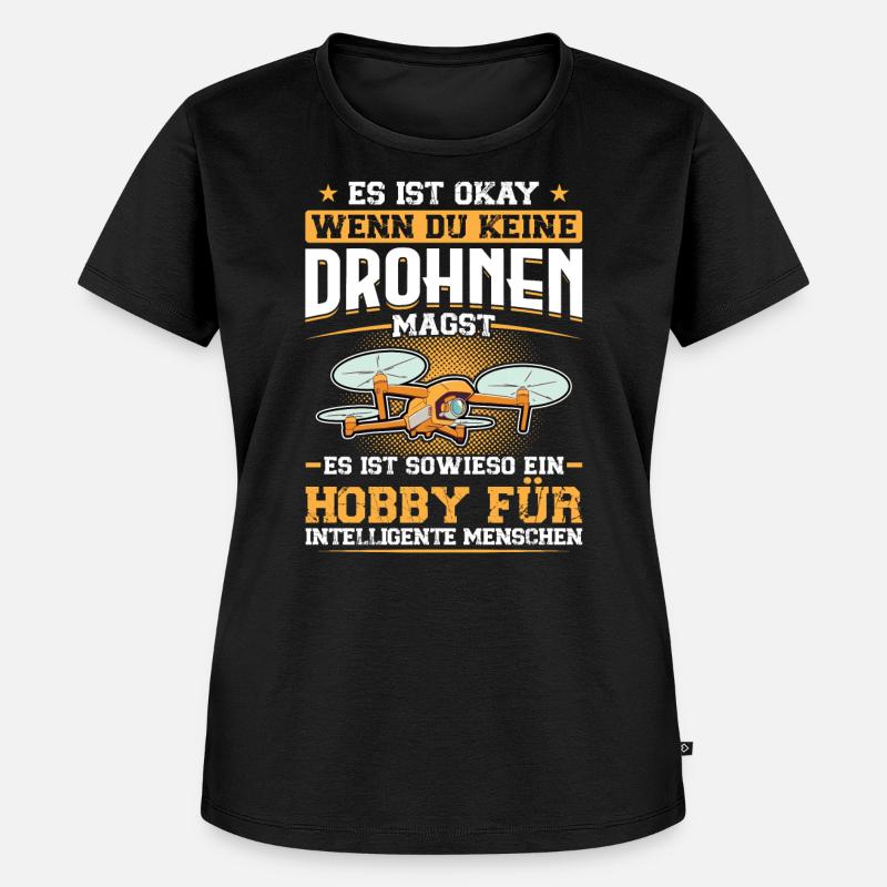 Drones - Drone Pilot - Women's Premium Organic T-shirt - black