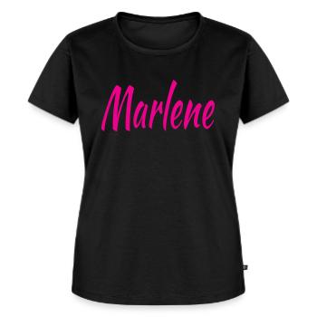 Marlene - Women's Premium Organic T-shirt - black - Front - Selfina (174cm)