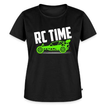 RC Time Model Voiture Télécommande - T-shirt Premium bio Femme - noir - Devant - Selfina (174cm)