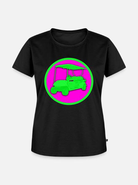 Fancy Golfcar - Frauen Premium Bio T-Shirt - Schwarz