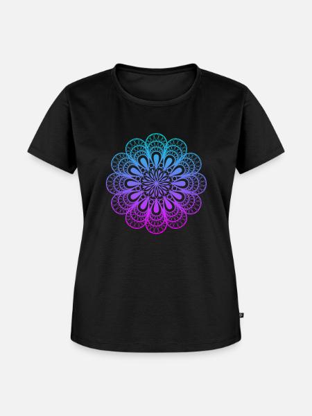 Mandala - Frauen Premium Bio T-Shirt - Schwarz