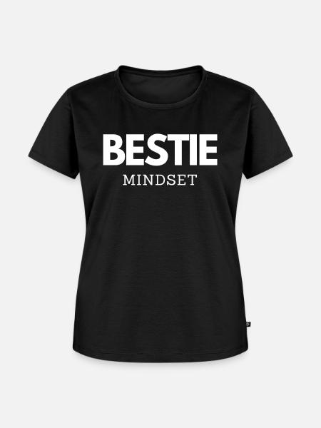 BESTIE MINDSET - Frauen Premium Bio T-Shirt - Schwarz