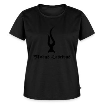 Modus Lascivus - Frauen Premium Bio T-Shirt - Schwarz - Vorne - Selfina (174cm)