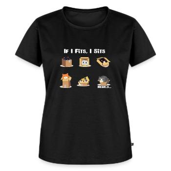 Funny Cat Meme Things Cats Do - Women's Premium Organic T-shirt - black - Front - Selfina (174cm)
