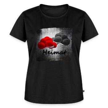 Bollenhüte Heimat ART 1.0 - Frauen Premium Bio T-Shirt - Schwarz - Vorne - Selfina (174cm)
