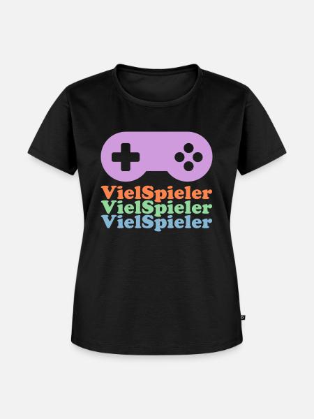 Viel Spieler - Frauen Premium Bio T-Shirt - Schwarz