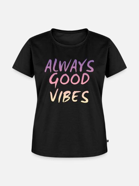 Good vibes - Frauen Premium Bio T-Shirt - Schwarz