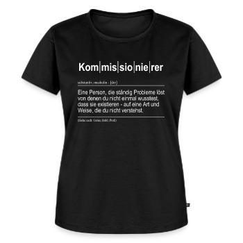 Kommissionierer Lagerlogistik Spruch - Geschenk - Frauen Premium Bio T-Shirt - Schwarz - Vorne - Selfina (174cm)
