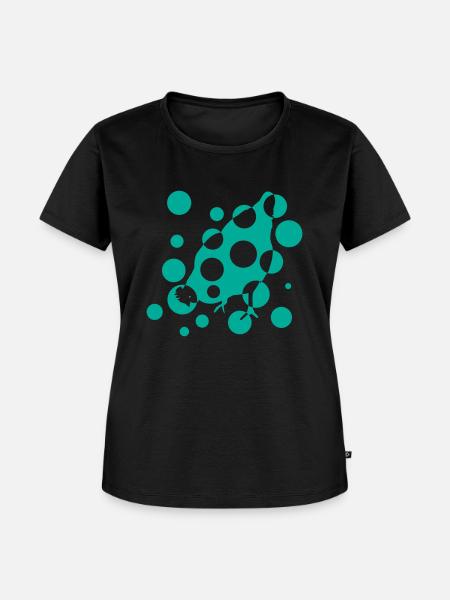 sprudelhuhn - Frauen Premium Bio T-Shirt - Schwarz