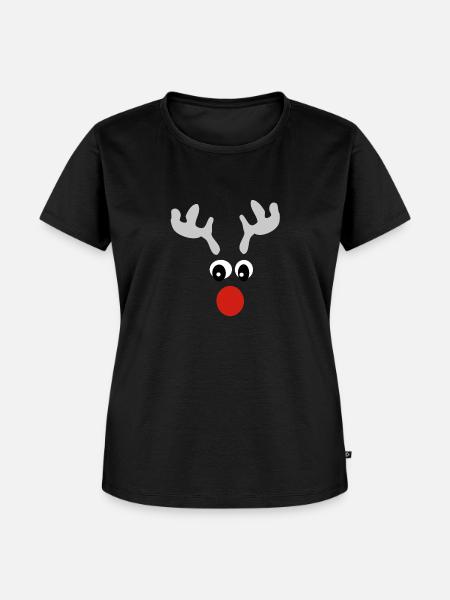 Rentier - Frauen Premium Bio T-Shirt - Schwarz