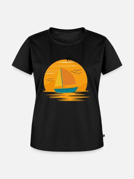Entspannte Sommer Brise - Frauen Premium Bio T-Shirt - Schwarz