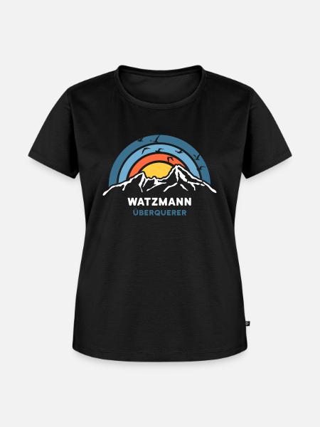 Watzmann Überquerung Berchtesgaden Bergsteiger - Frauen Premium Bio T-Shirt - Schwarz