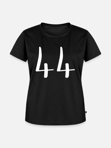 44 - Frauen Premium Bio T-Shirt - Schwarz