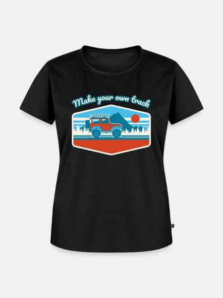 Spur - Frauen Premium Bio T-Shirt - Schwarz