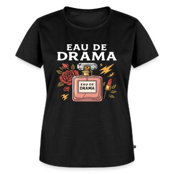 Eu De Drama - Frauen Premium Bio T-Shirt - Schwarz - Vorne - Selfina (174cm)