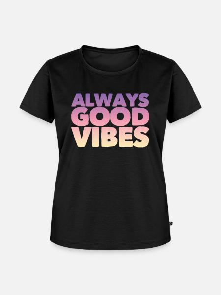 Good vibes - Frauen Premium Bio T-Shirt - Schwarz