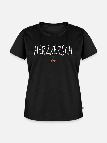 Herzkersch - Frauen Premium Bio T-Shirt - Schwarz