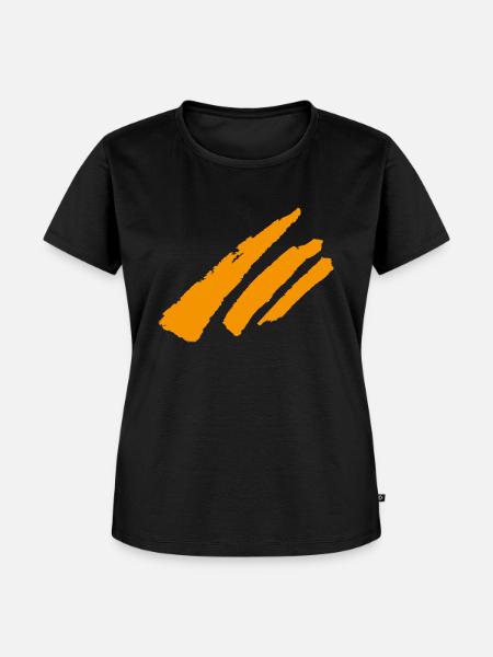 Streifen Dekoration - Frauen Premium Bio T-Shirt - Schwarz