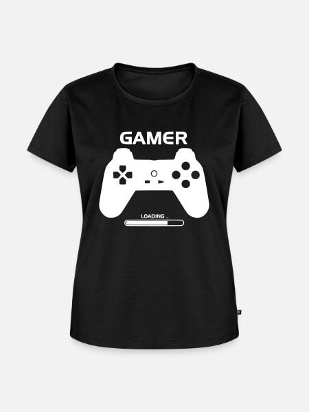 Gamer - Frauen Premium Bio T-Shirt - Schwarz