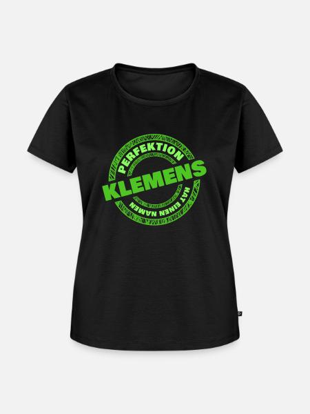Perfektion Klemens - Frauen Premium Bio T-Shirt - Schwarz