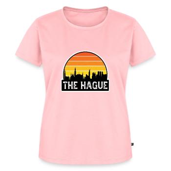 La Haye Drapeau des Pays-Bas Skyline Souvenir de voyage - T-shirt Premium bio Femme - rose - Devant - AI Model Female 172 dark (172cm)