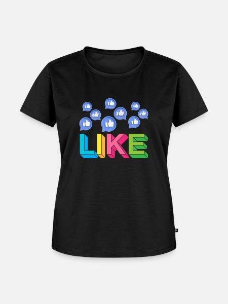 Like - Frauen Premium Bio T-Shirt - Schwarz
